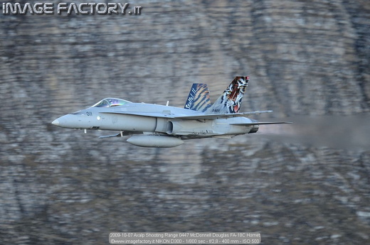 2009-10-07 Axalp Shooting Range 0447 McDonnell Douglas FA-18C Hornet